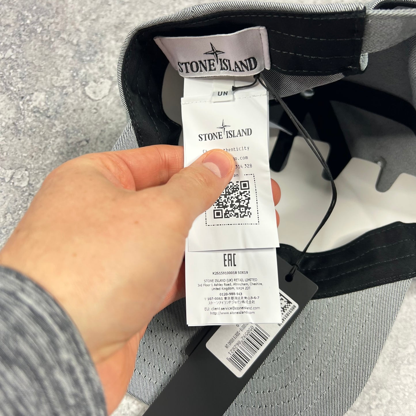 Stone Island Marina Grey Cap BNWT