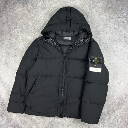 Stone Island Black Naslan Light Watro Down Jacket XXL 27”