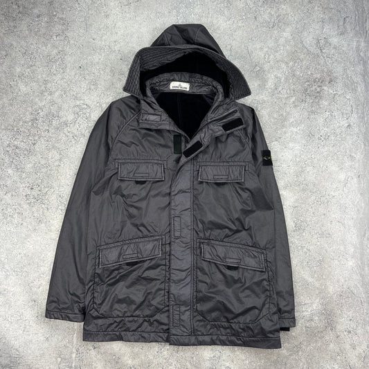 Stone Island Grey Lamy Flock Parka Small fits M 21.75”