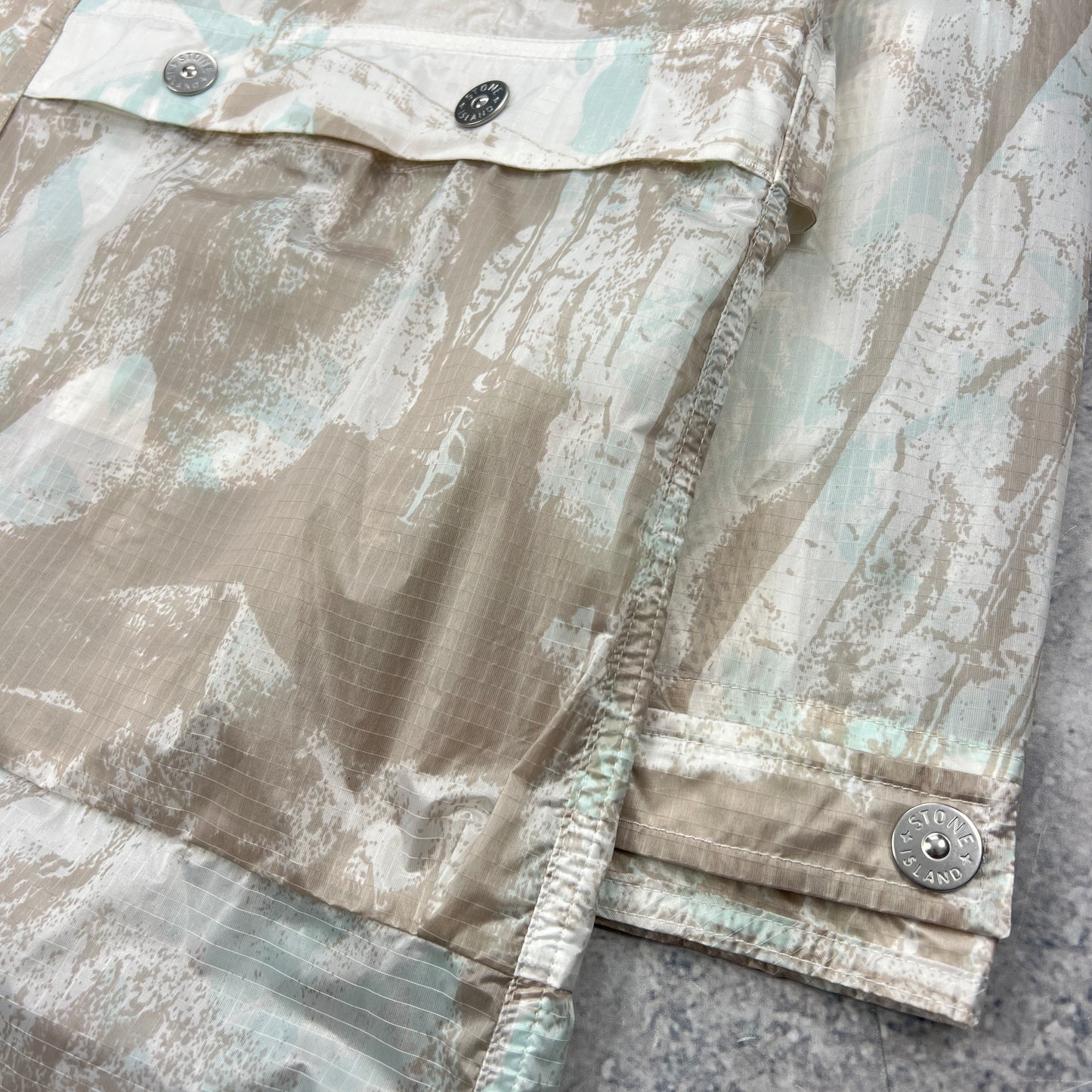 Stone Island UV Reactive Camo Parka Jacket Large 26” BNWT