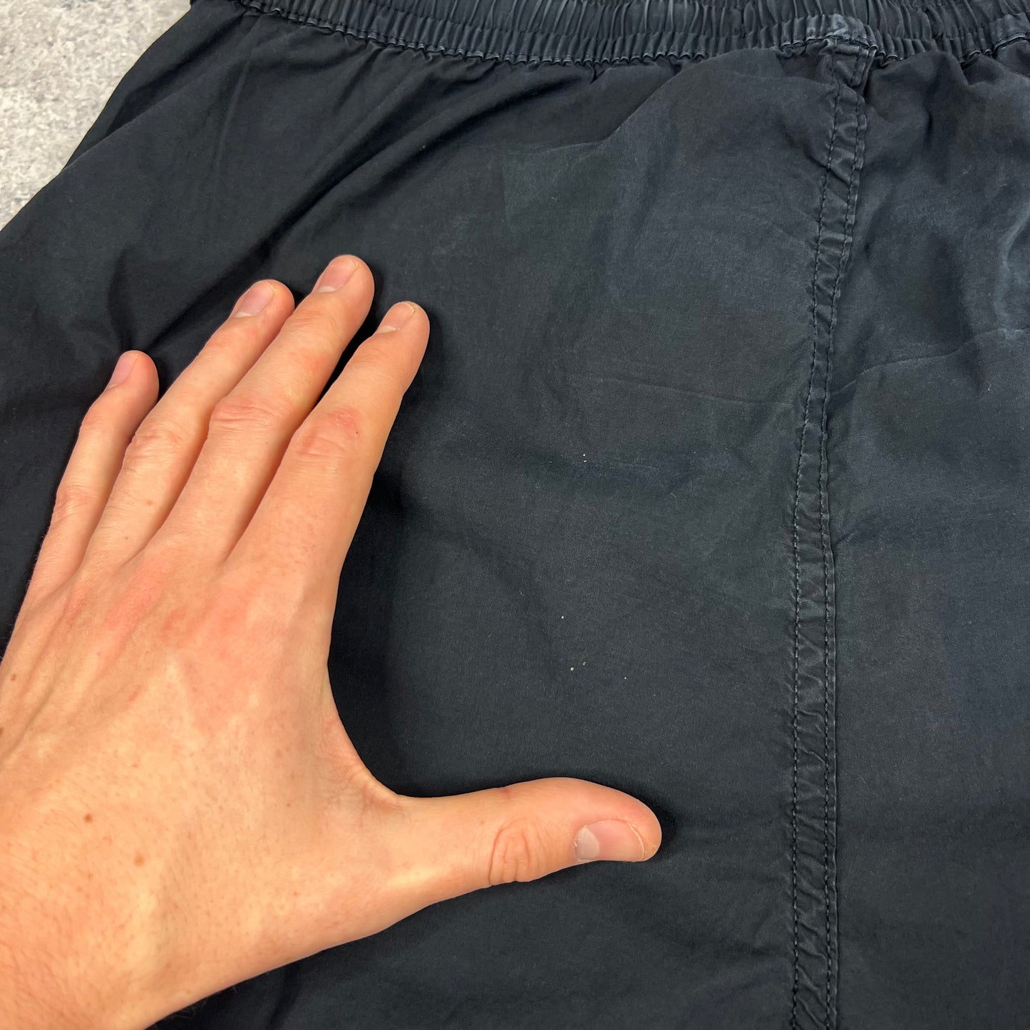 Stone Island Navy Tela Parachute Cargo Trousers W30”