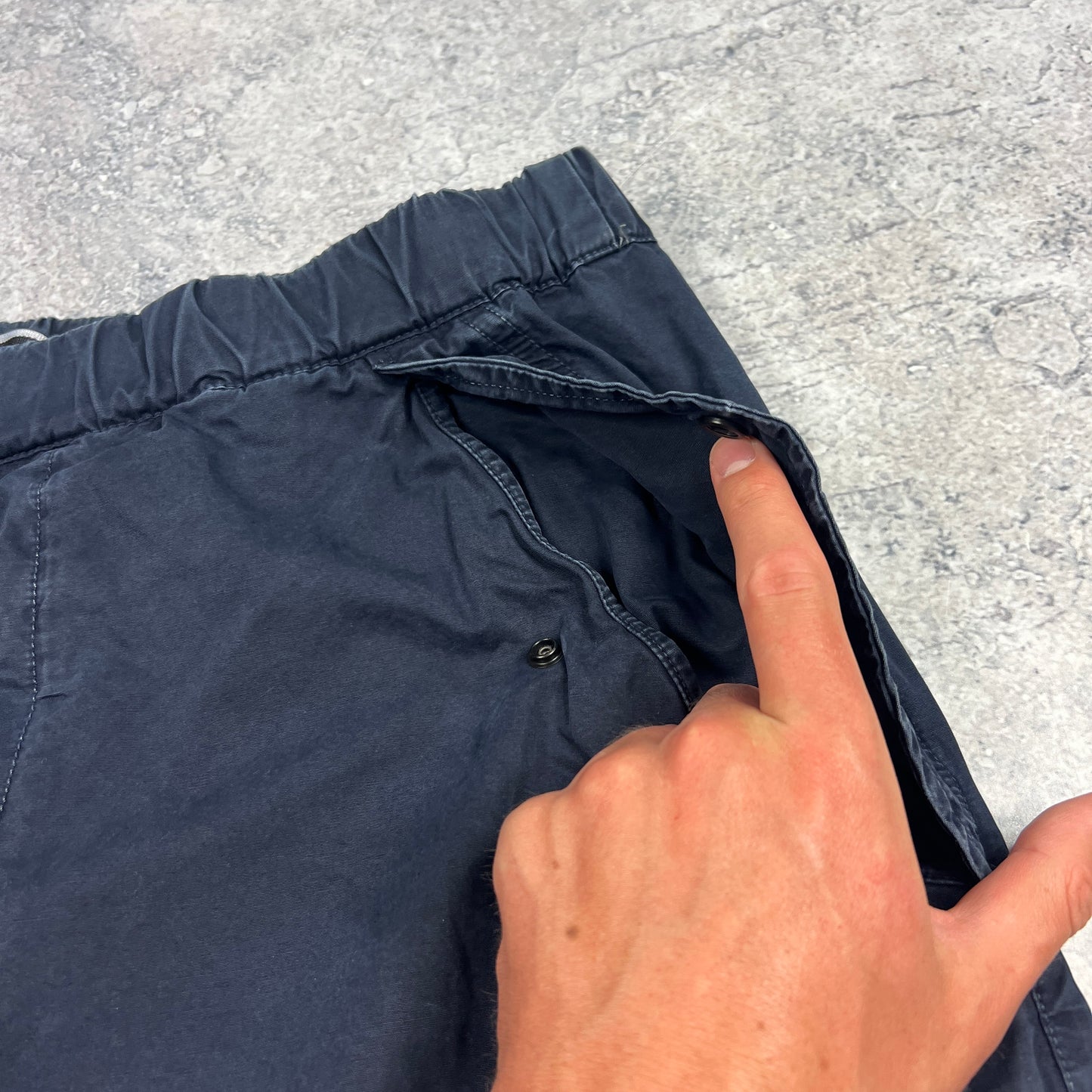 Stone Island Navy Cargo Shorts W36”