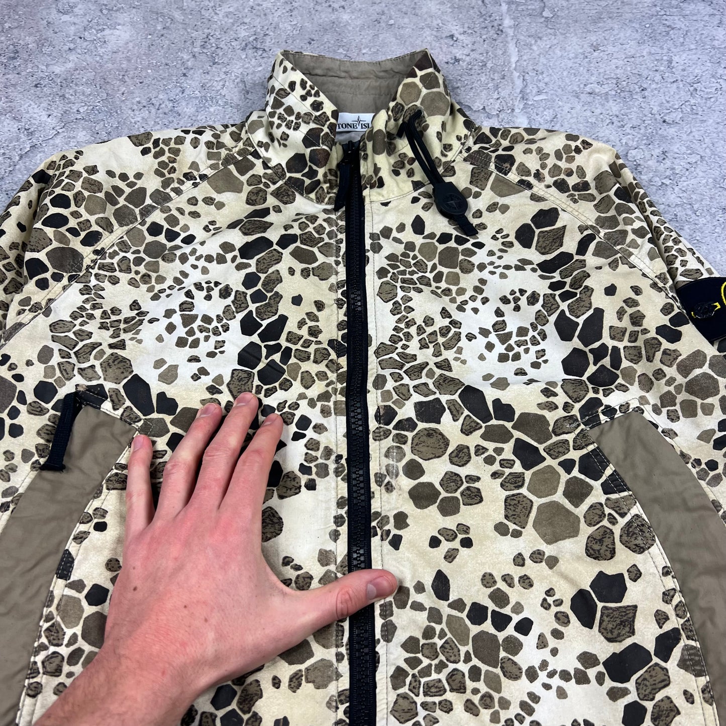 Stone Island Alligator Camo Jacket Large 23.5”