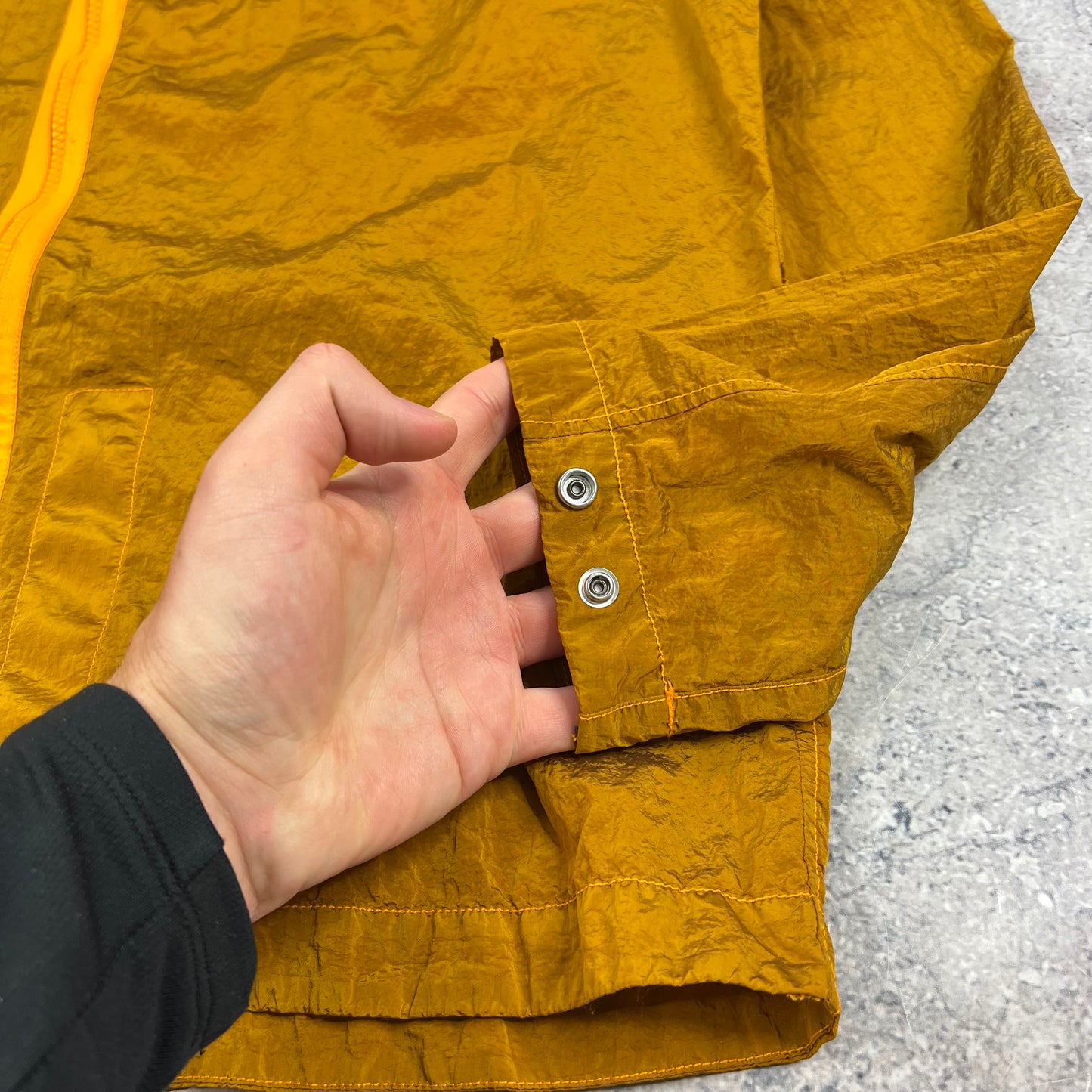 Stone Island Orange Nylon Metal Overshirt Large 23” BNWT