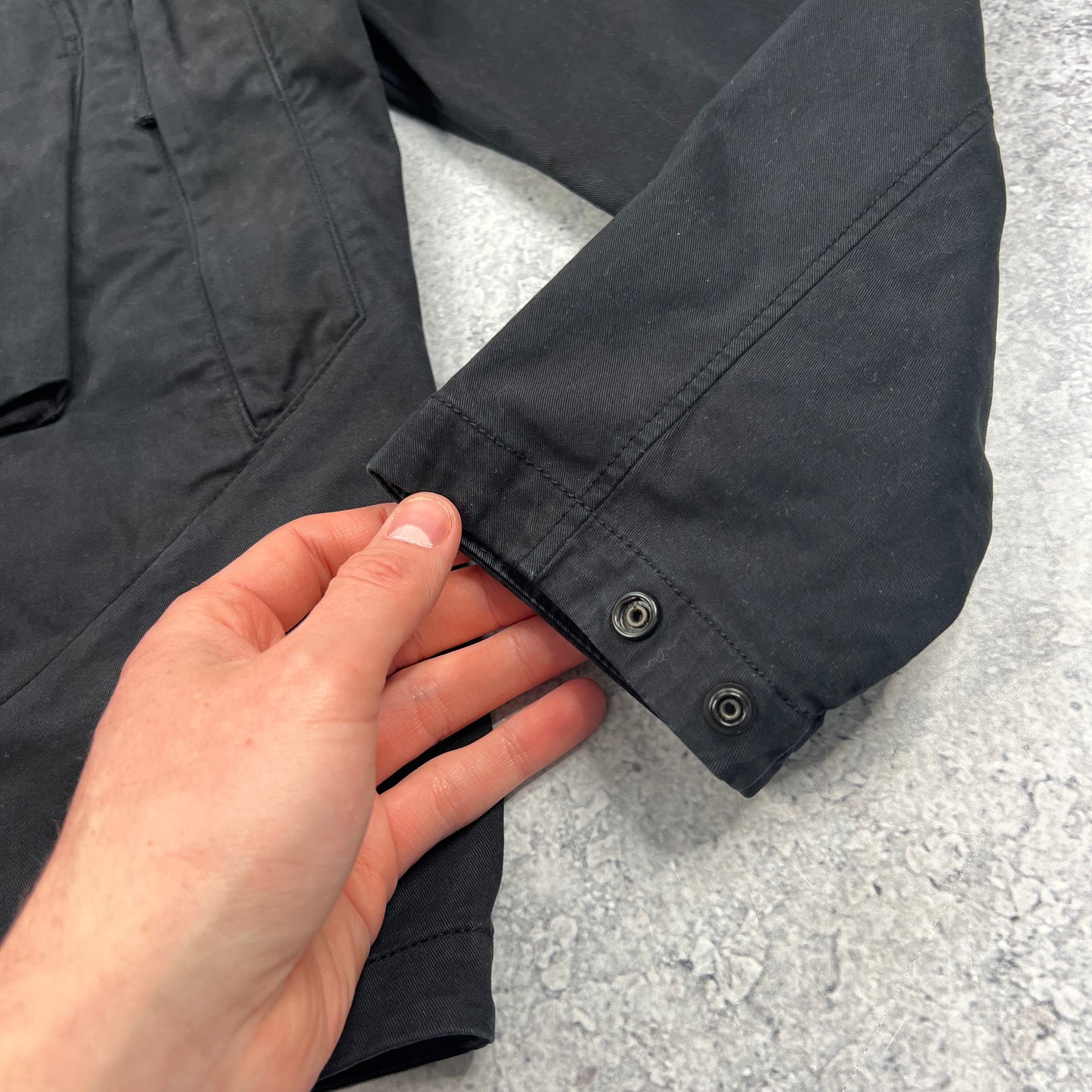 Stone Island Black Pocket Overshirt Medium 21.5”