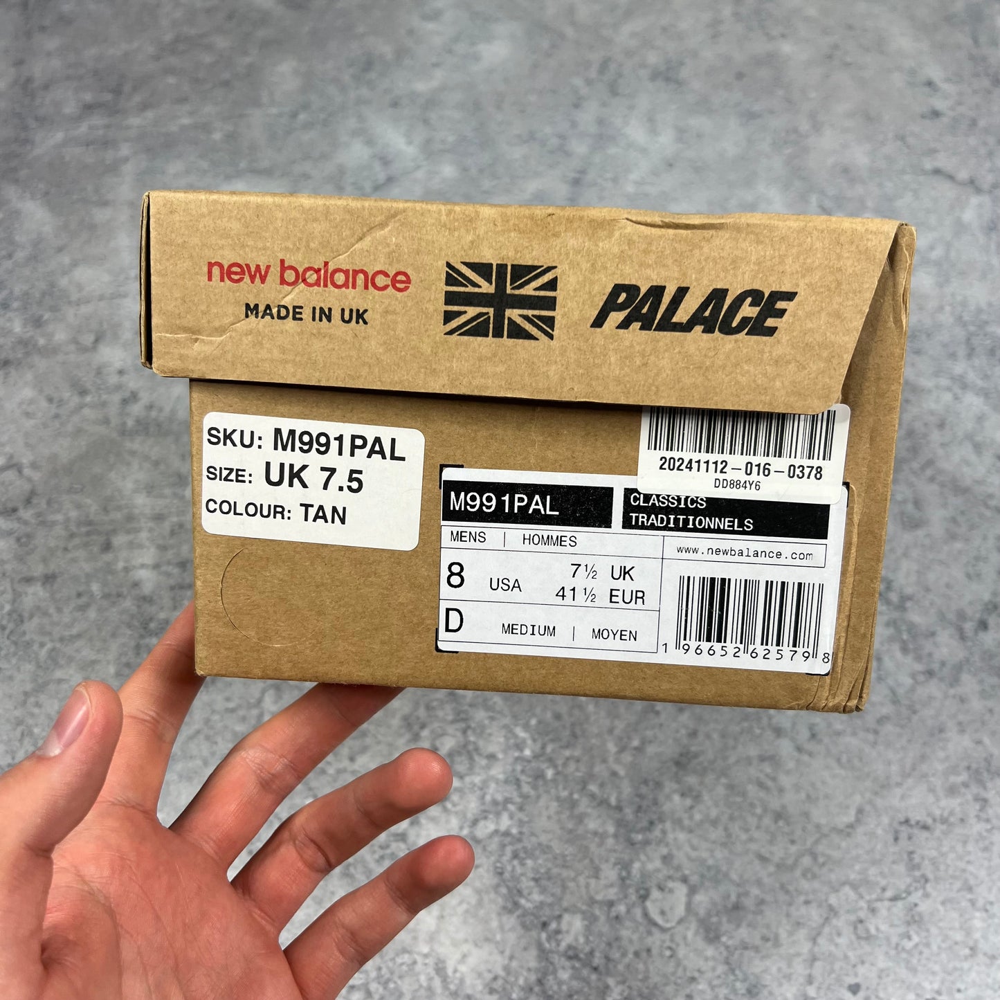Palace x New Balance Trainers UK7.5