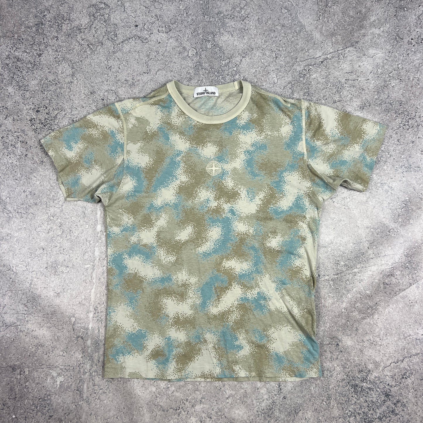 Stone Island Devore Camo T-Shirt Medium 20.5”