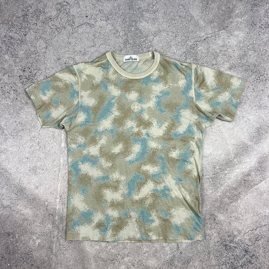 Stone Island Devore Camo T-Shirt Medium 20.5”