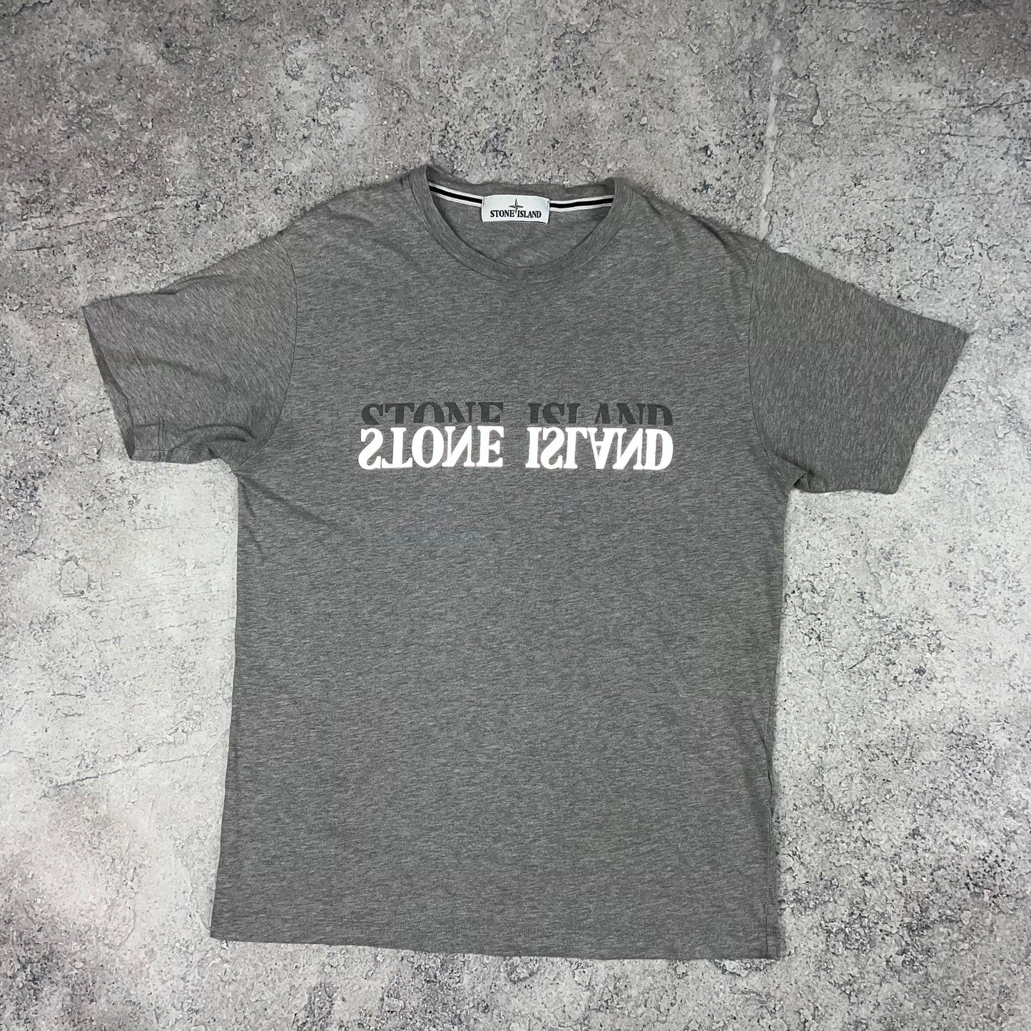 Stone Island Grey Reflective T-Shirt Medium 20”