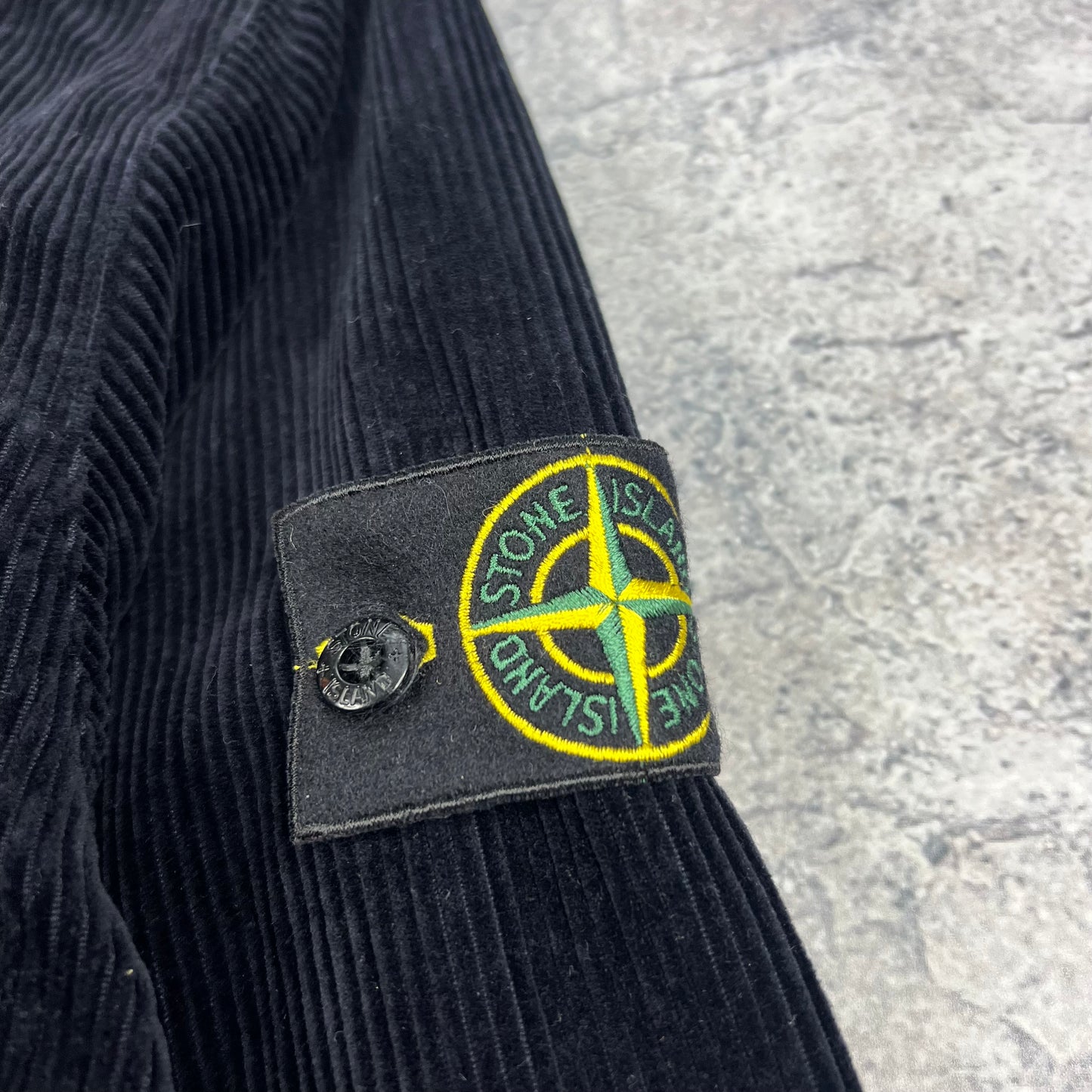 Stone Island Navy Corduroy Shirt Large 22.5”