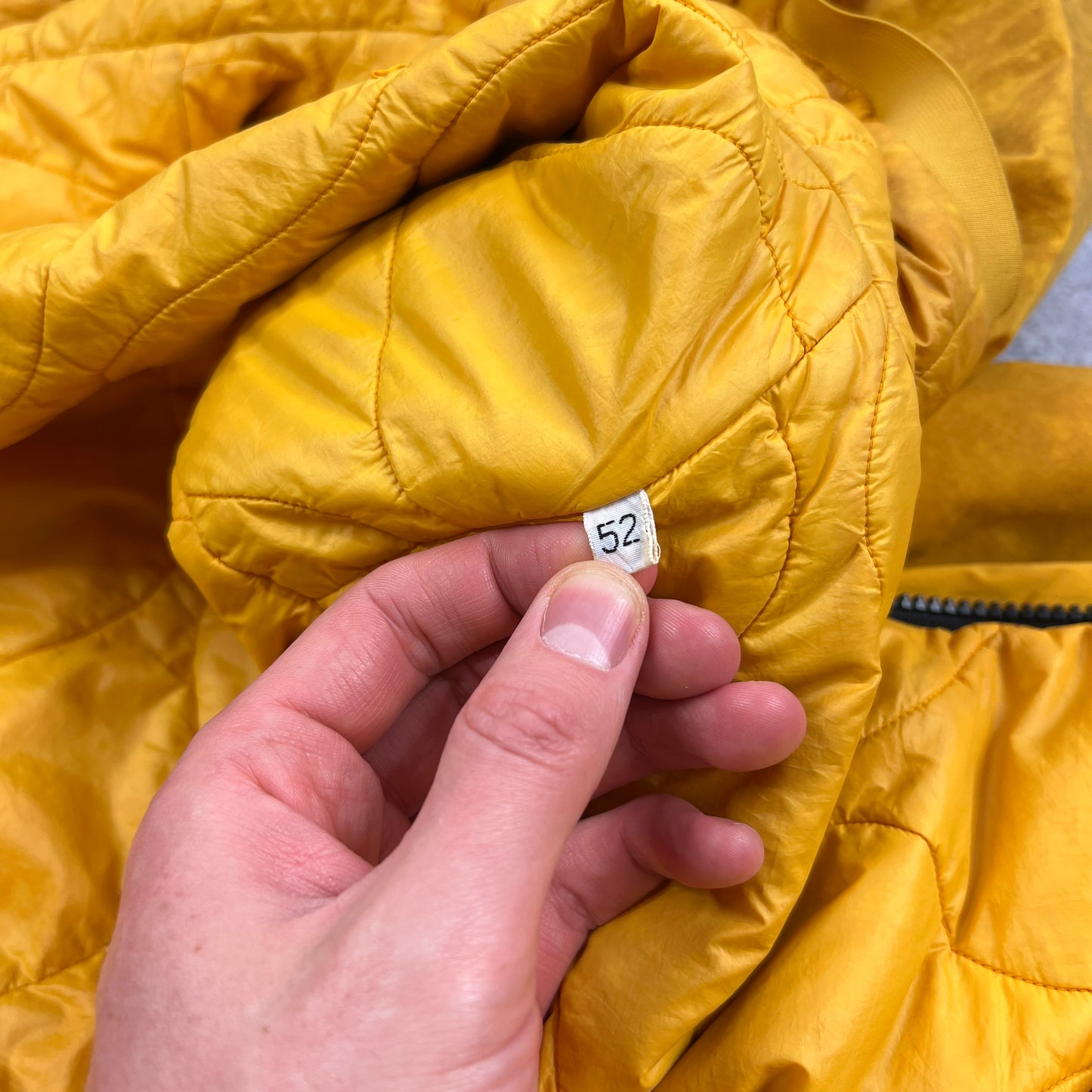 CP Company Yellow Re-Colour Nycra Jacket Size 52- XL 24”