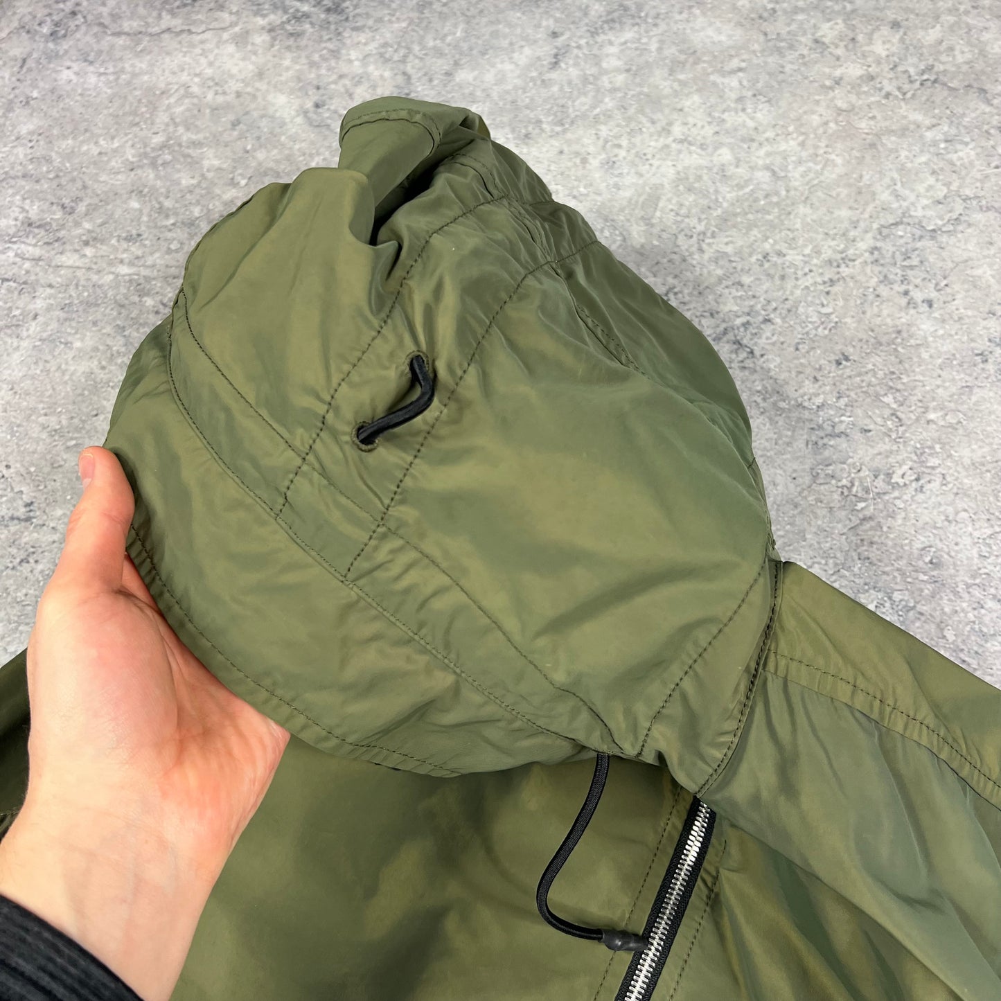 Stone Island Khaki Micro Reps Jacket Medium 22.25”