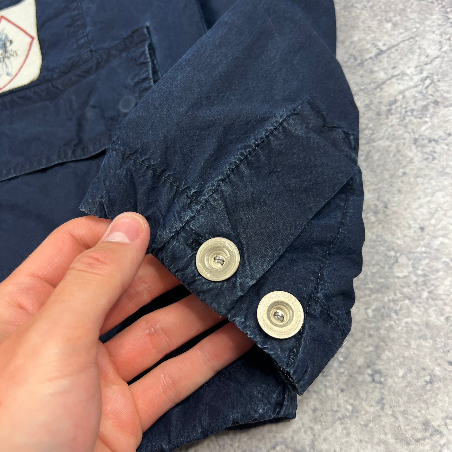 CP Company Indigo Blue Goggle Jacket Medium 22.75”
