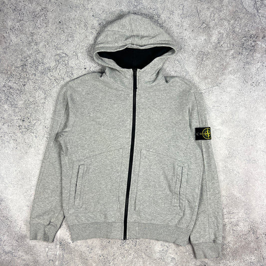 Stone Island Grey FZ Hoodie Large 23”