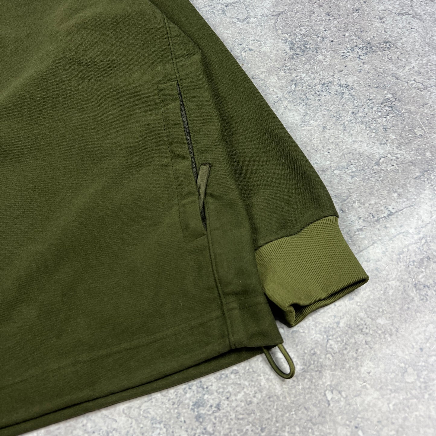 Stone Island Green Ghost Moleskin Pullover S/M 23”