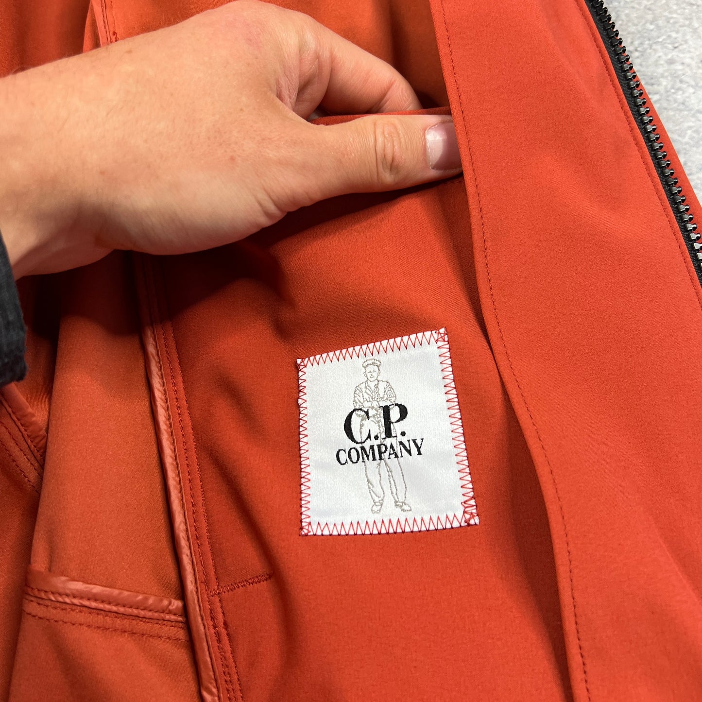CP Company Orange Lens Shell-R Jacket 48- Medium 22.25”