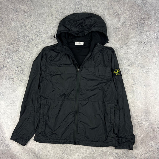 Stone Island Black Crinkle Reps Jacket Large 21.75”