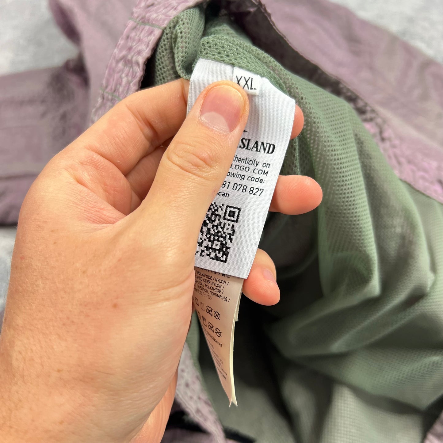 Stone Island Seersucker Nylon Metal Overshirt XXL 25”