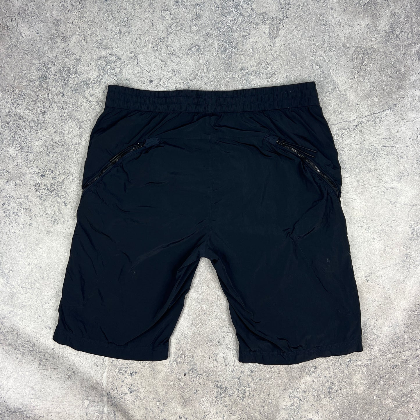 CP Company Navy Chrome Lens Cargo Shorts Size 50- W36”