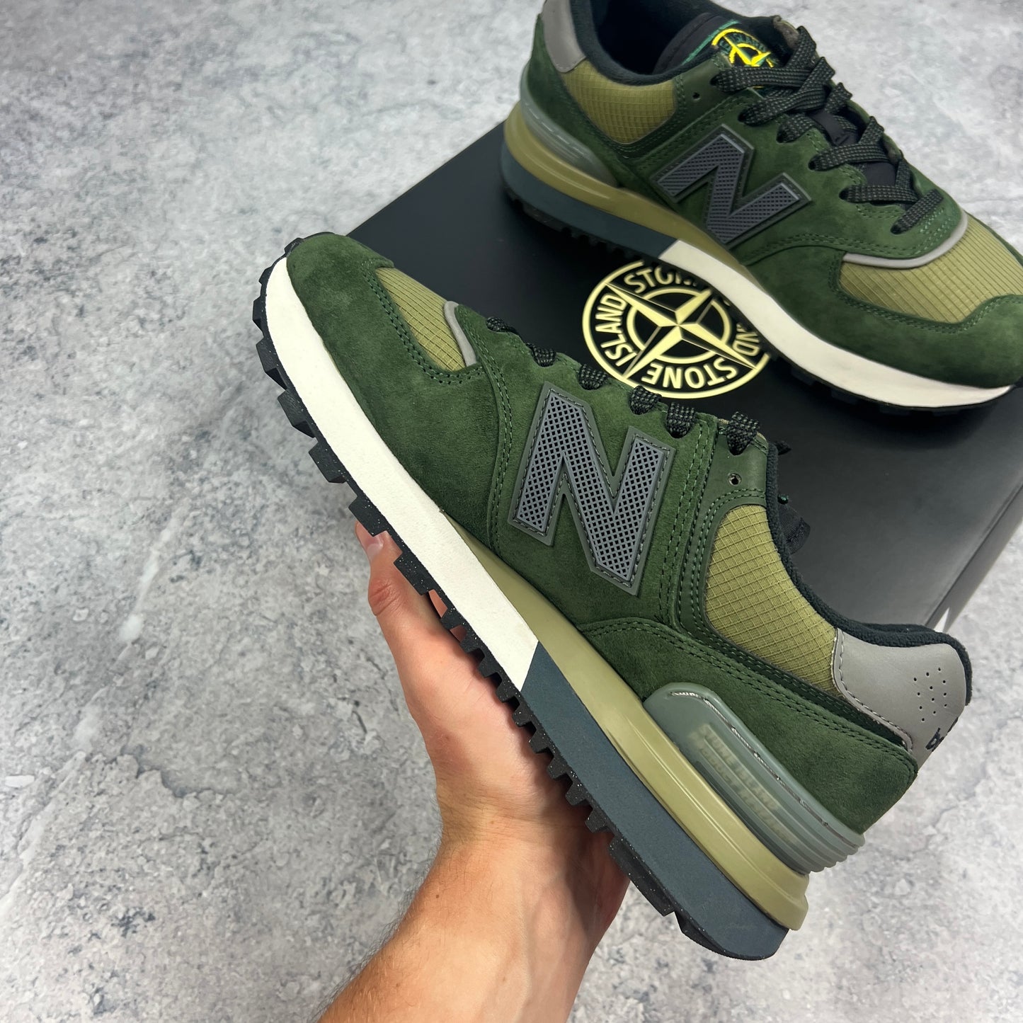 Stone Island x New Balance 574 Trainers UK7.5 BNIB
