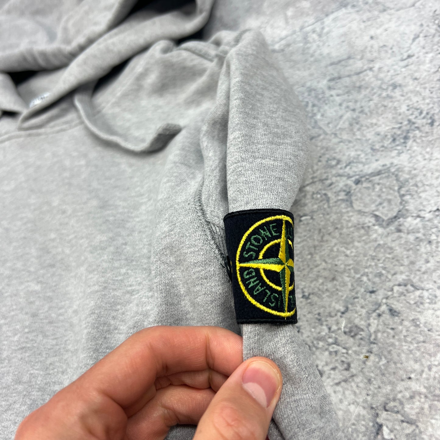 Stone Island Grey Pullover Hoodie XL 24.5”