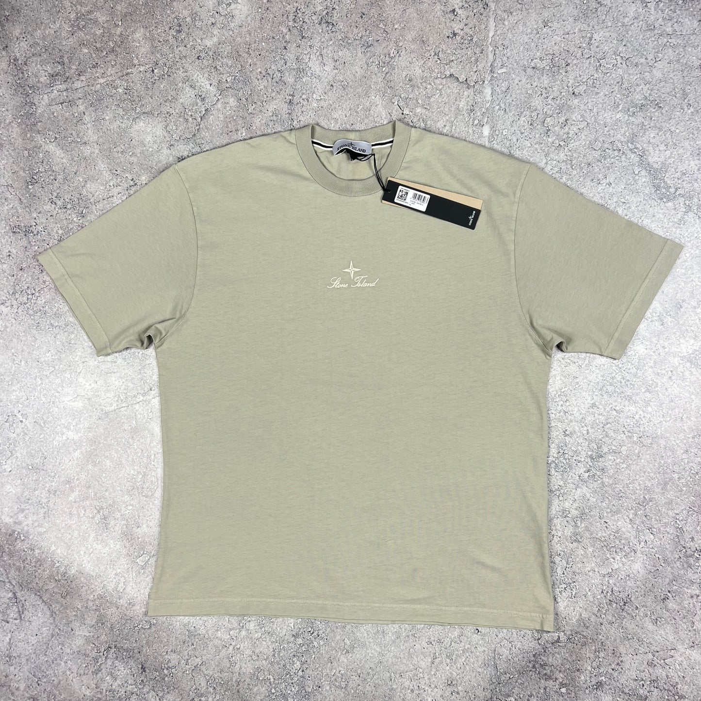 Stone Island Pearl Grey Multiaxial Sashiro T-Shirt XL 24.25” BNWT