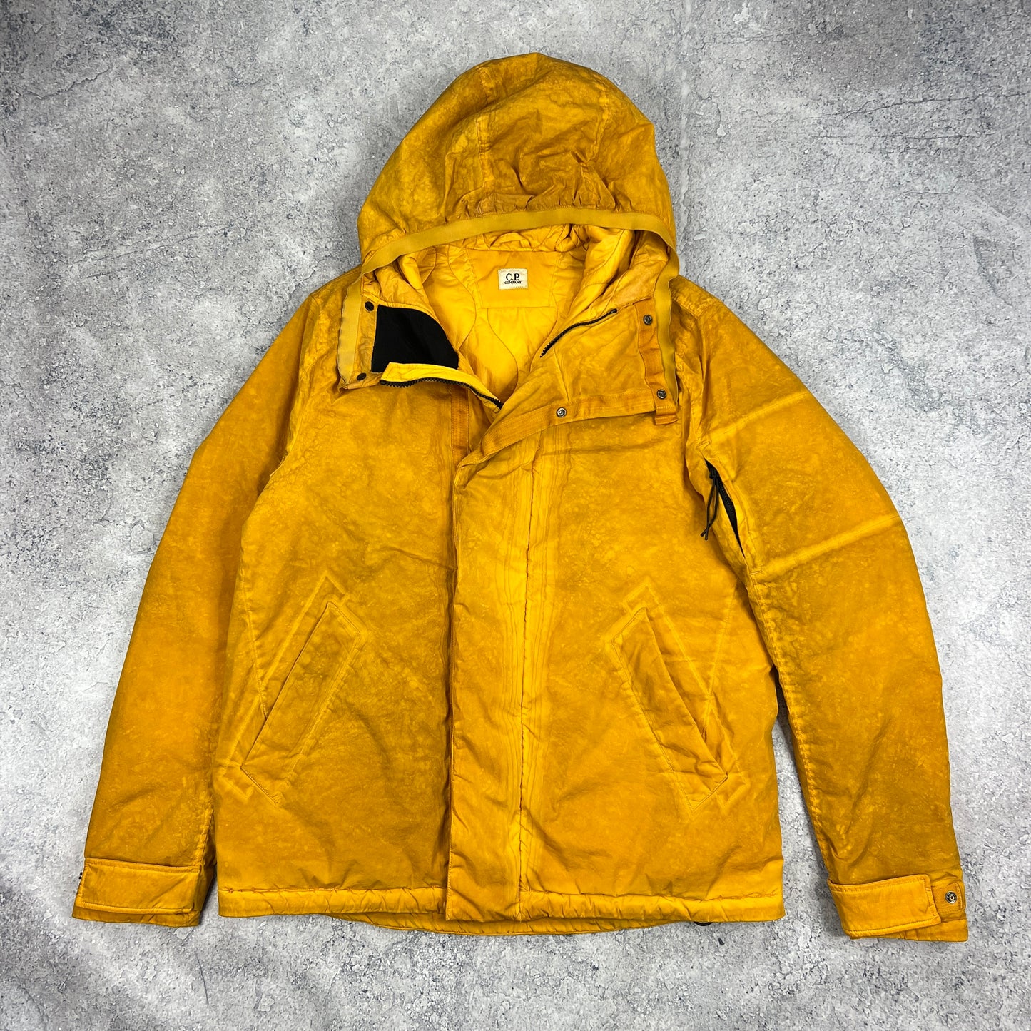 CP Company Yellow Re-Colour Nycra Jacket Size 52- XL 24”