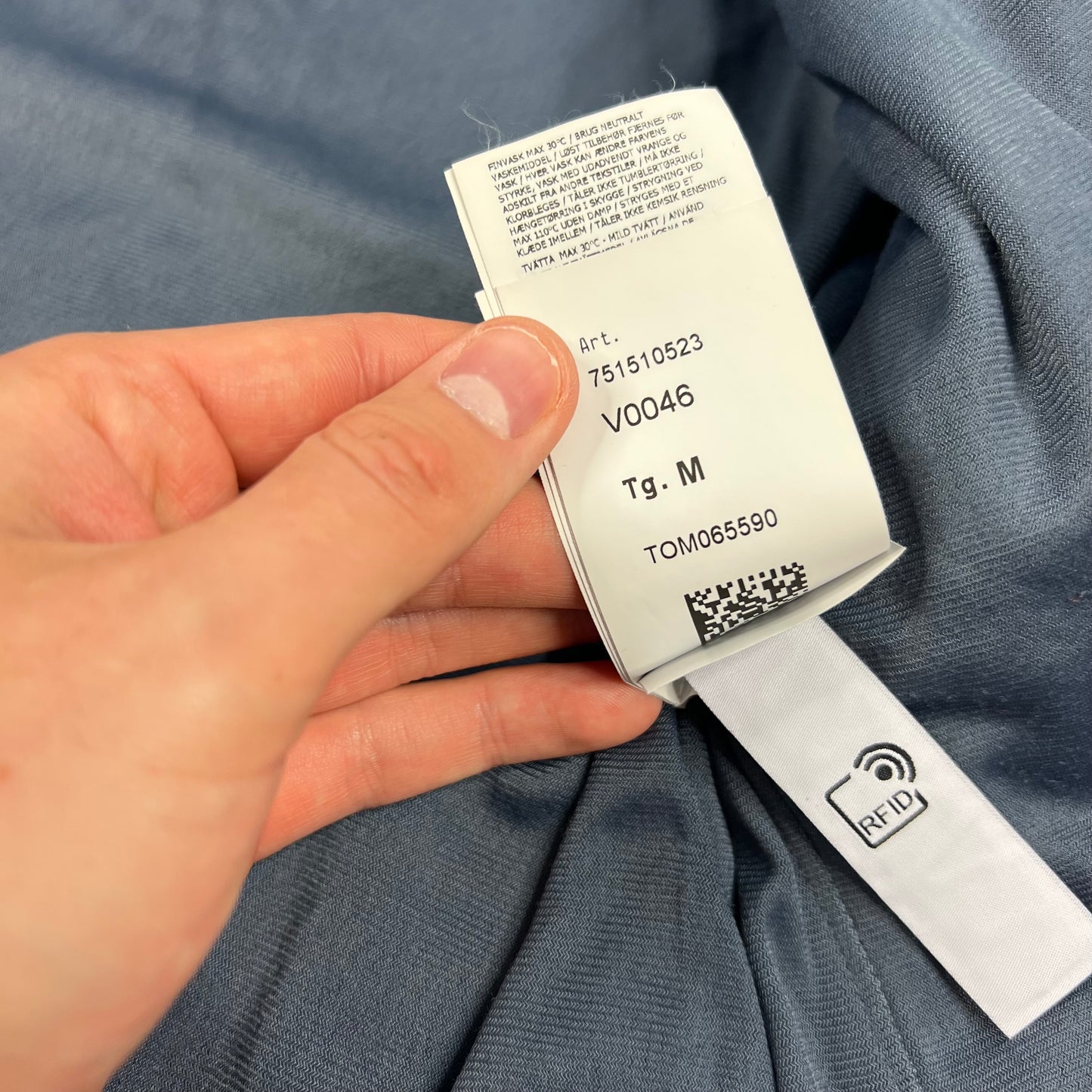 Stone Island Blue Crinkle Reps Overshirt Medium 21.75”