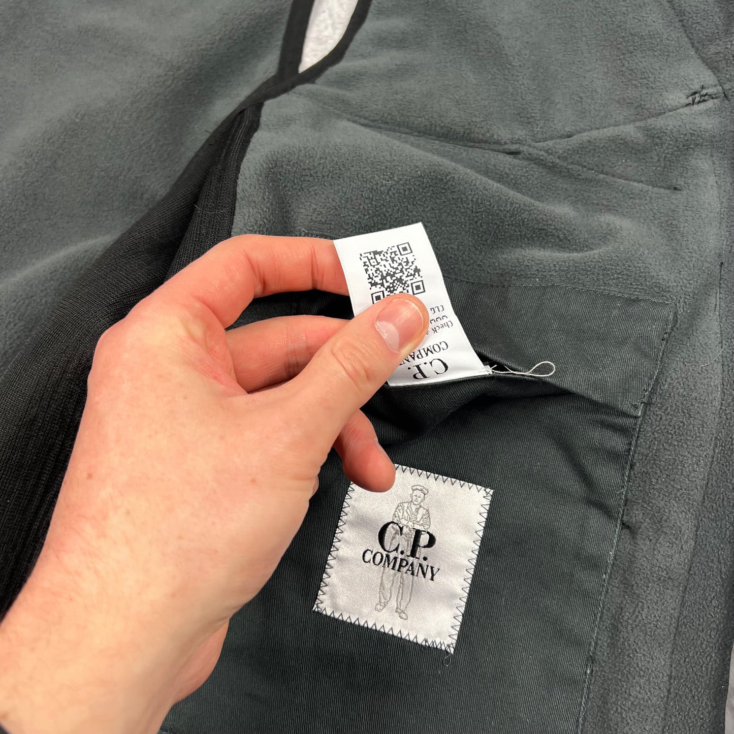 CP Company Black Softshell Lens Vest 48- Medium 21.5”