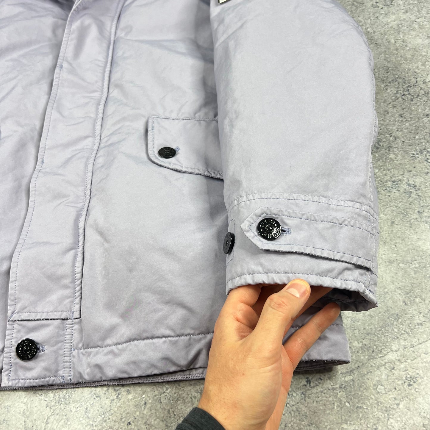 Stone Island Lilac David Down TC Jacket Large 24.5”