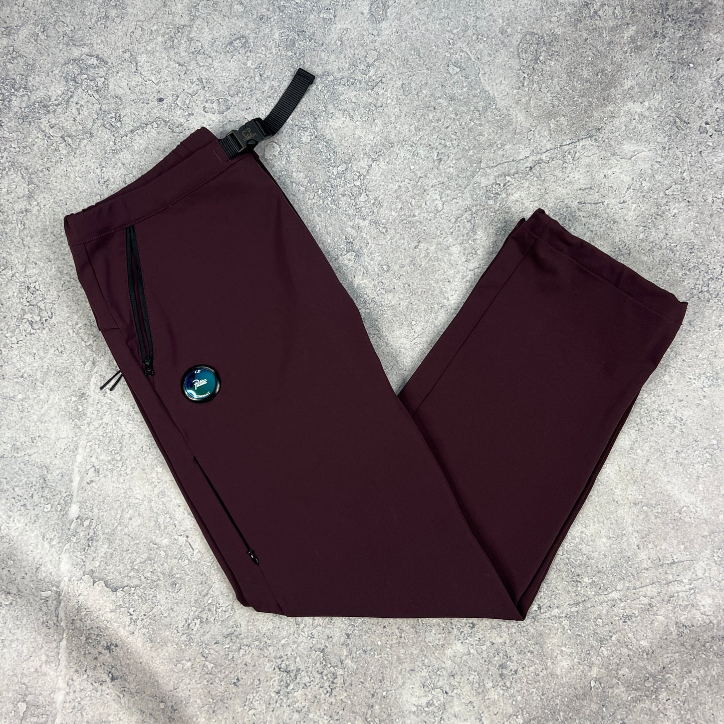 CP Company x Patta Burgundy Shell Trousers Large W34”