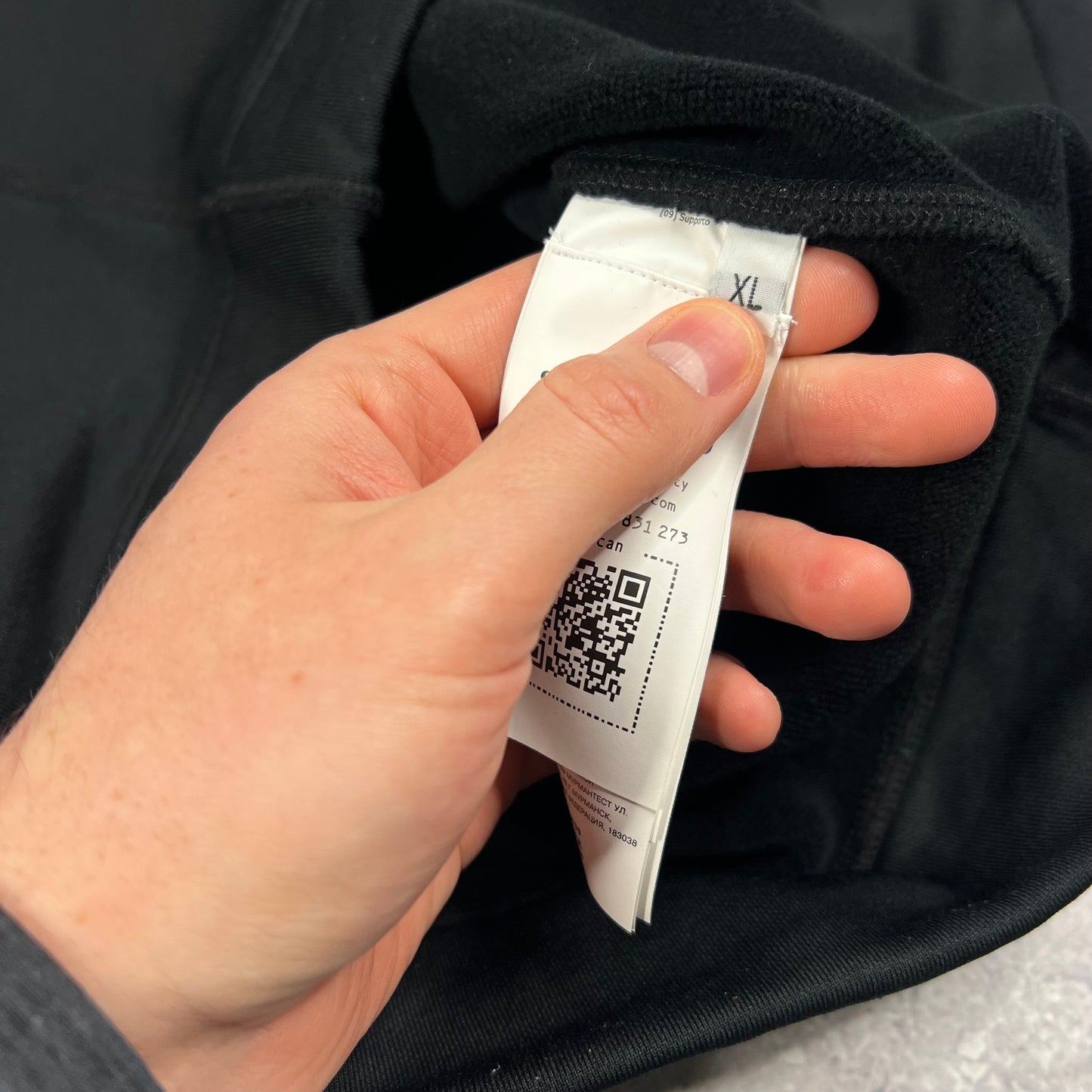 Stone Island Black Nylon Micro Dot Sweatshirt XL 26”