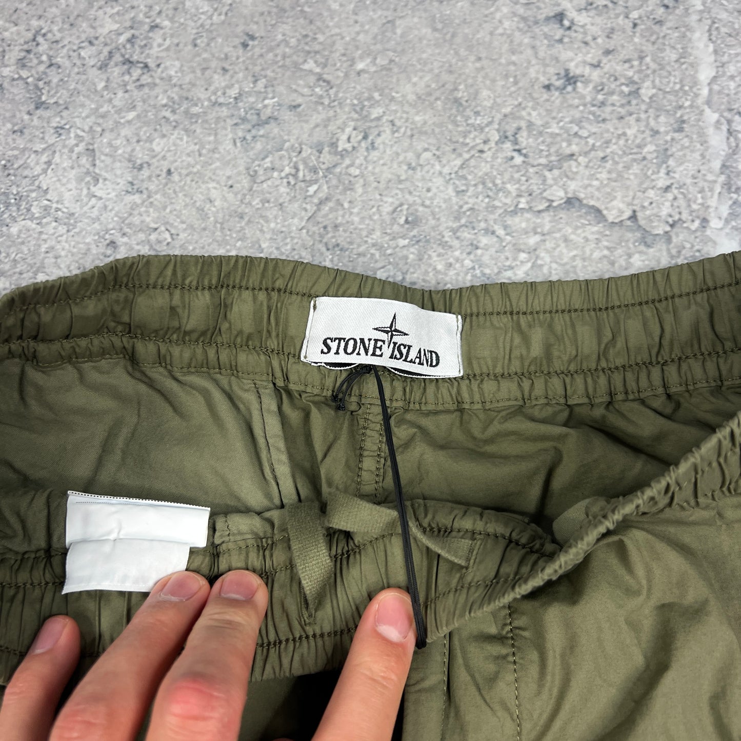 Stone Island Khaki Cuffed Cargo Trousers W30” BNWT