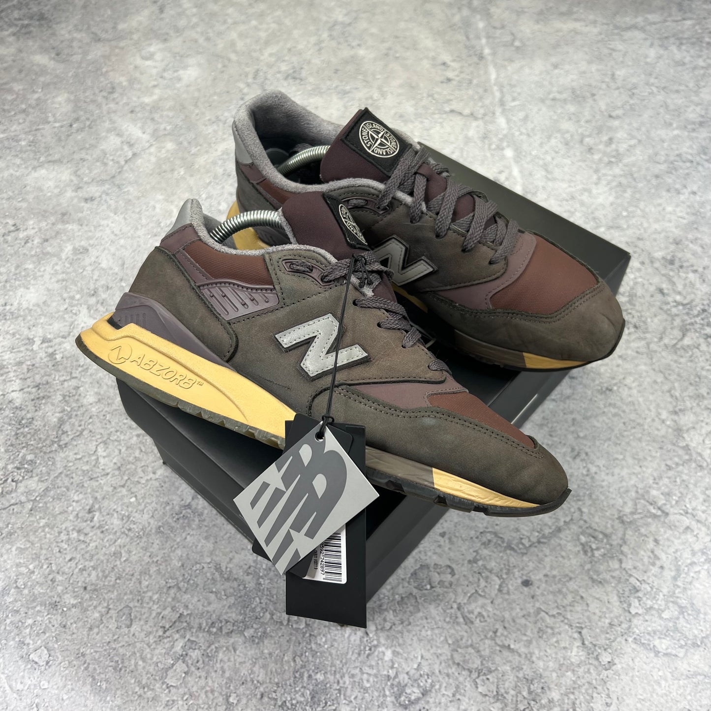 Stone Island x New Balance 998 Trainers UK8.5
