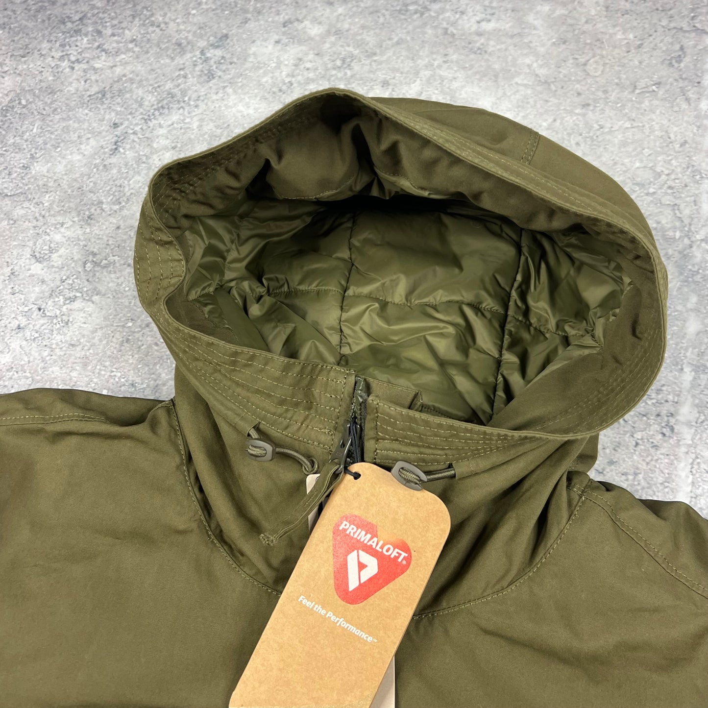 Stone Island Khaki Ghost O-Ventile Primaloft Jacket Large 24” BNWT