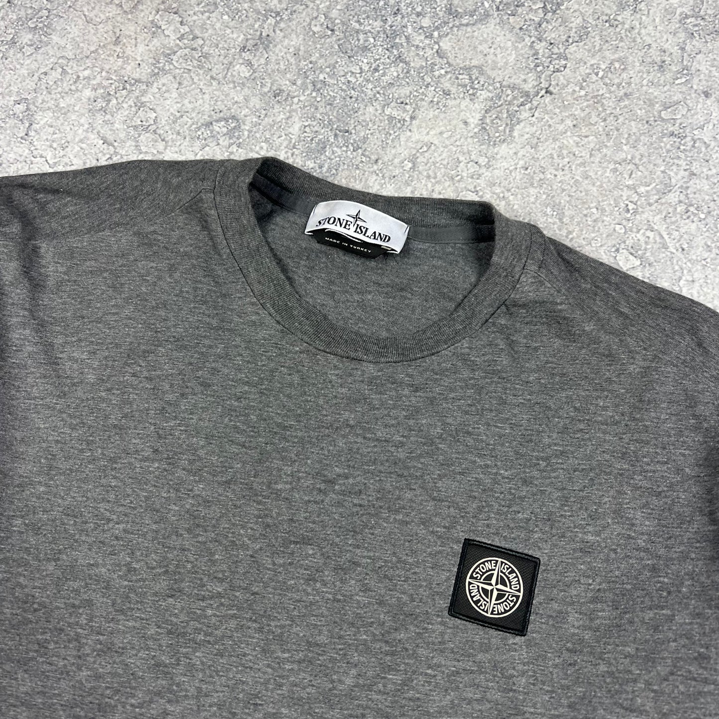 Stone Island Dark Grey L/S T-Shirt Medium 20”