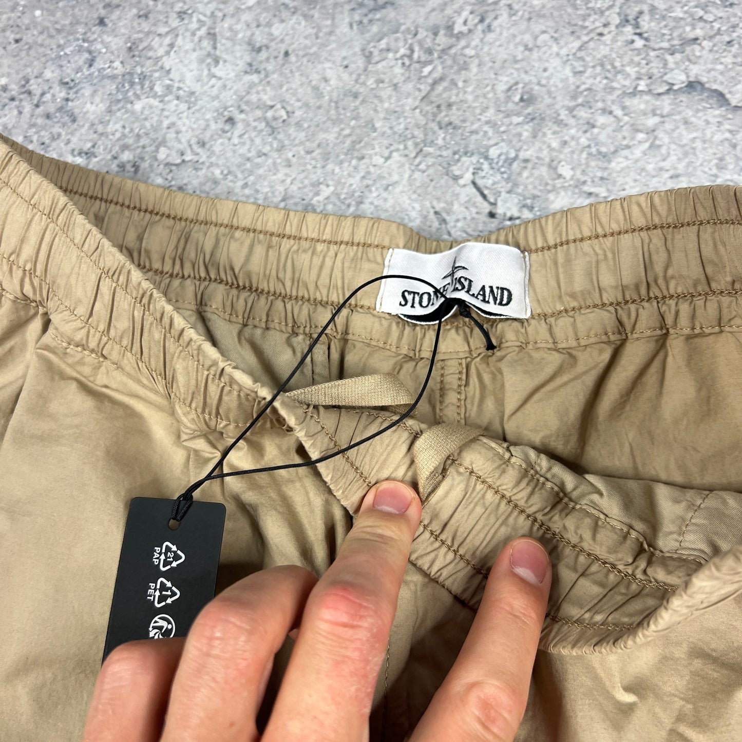 Stone Island Beige Cuffed Cargo Trousers W30” BNWT