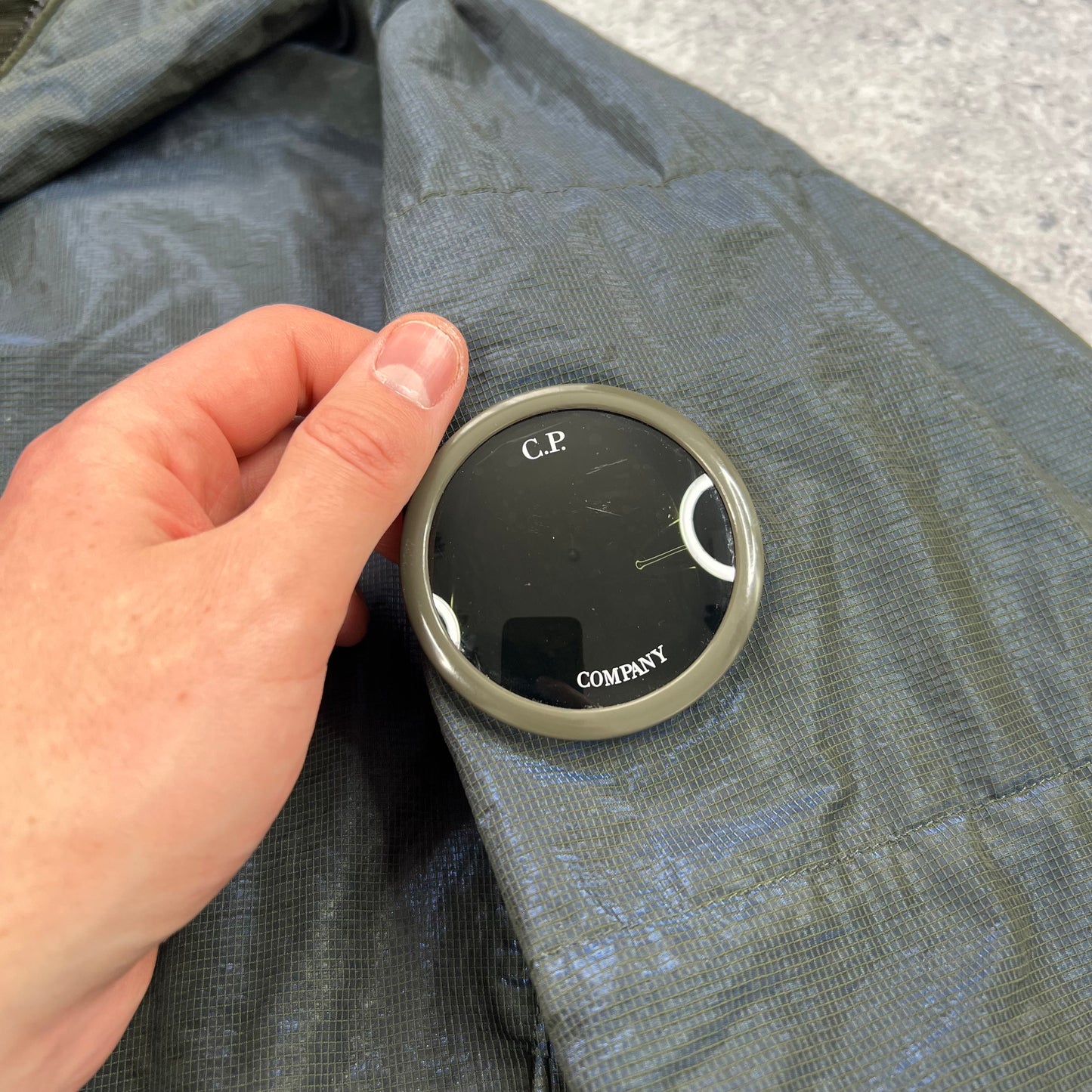 CP Company Blue Prism Big Lens Jacket Large 23.25”