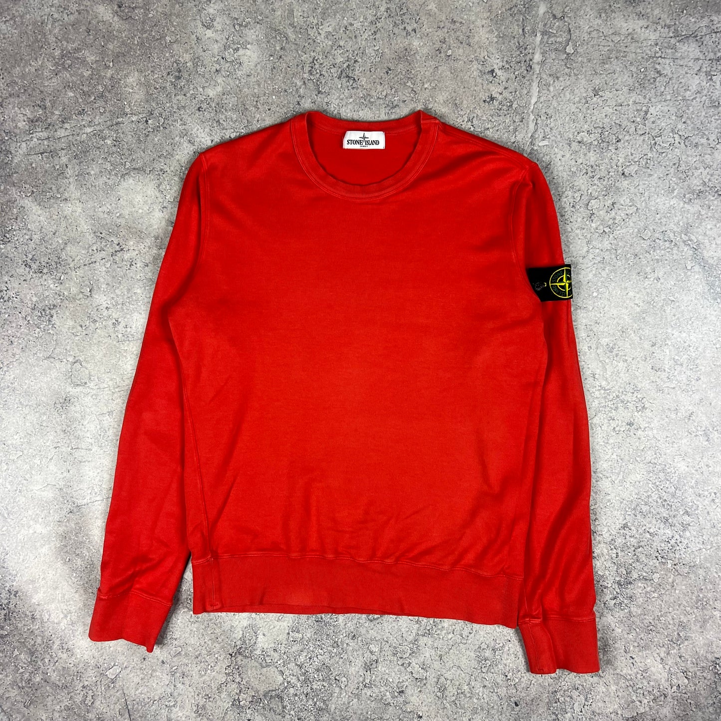 Stone Island Red Sweatshirt Large 21.5”