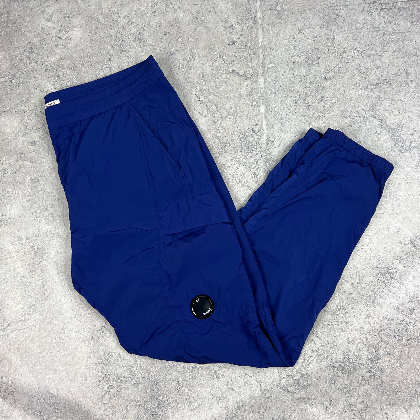 CP Company Blue Chrome Lens Cargo Trousers W40”