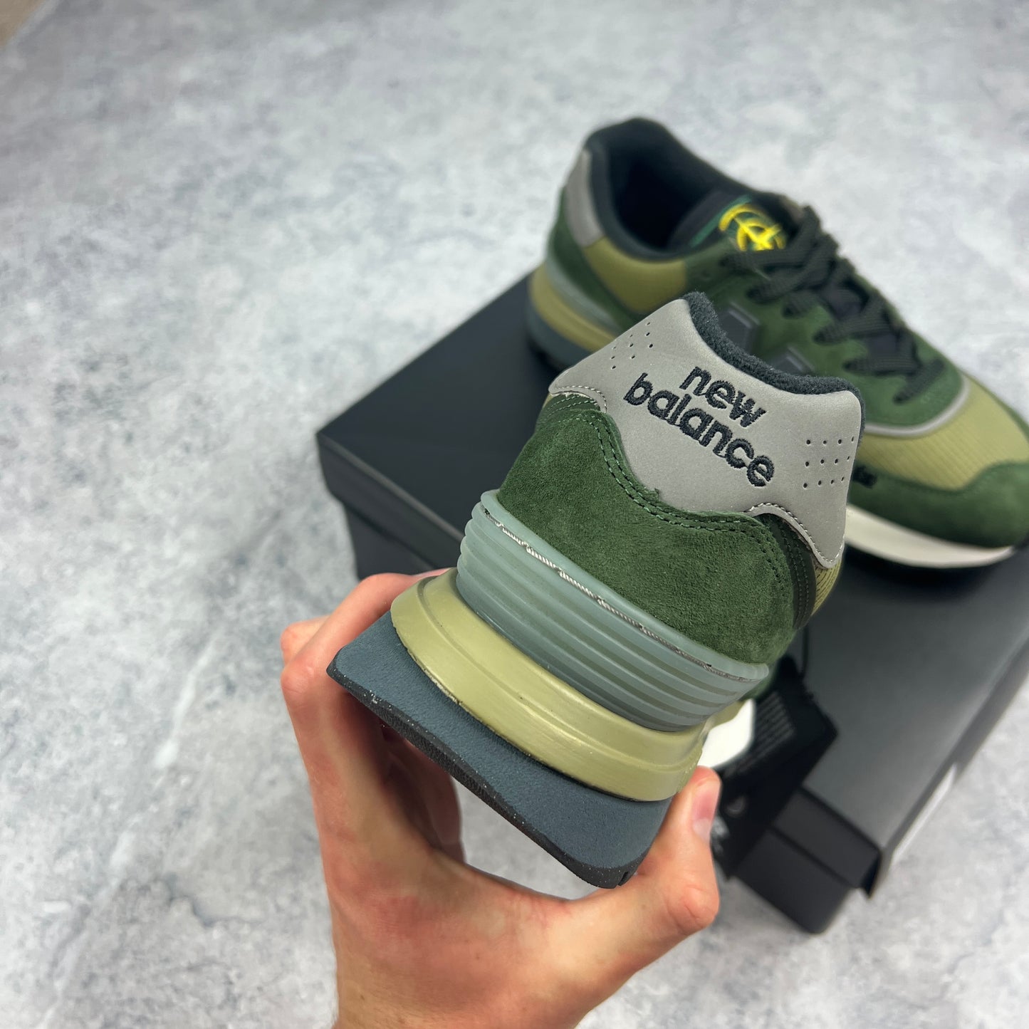 Stone Island x New Balance 574 Trainers UK7.5 BNIB