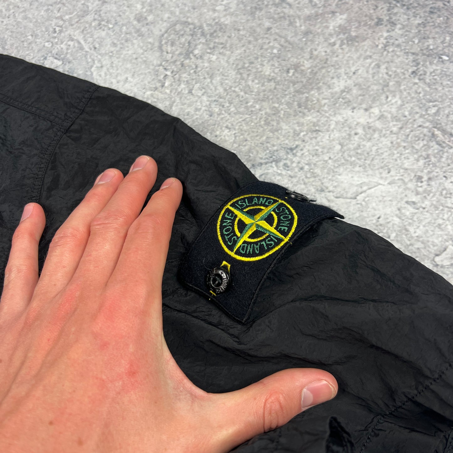 Stone Island Black Nylon Metal Shirt BNWT