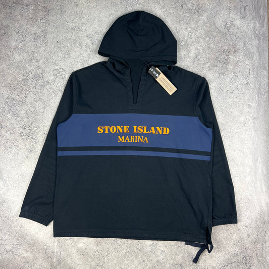 Stone Island Marina Navy Pullover Hoodie XL 26.5” BNWT