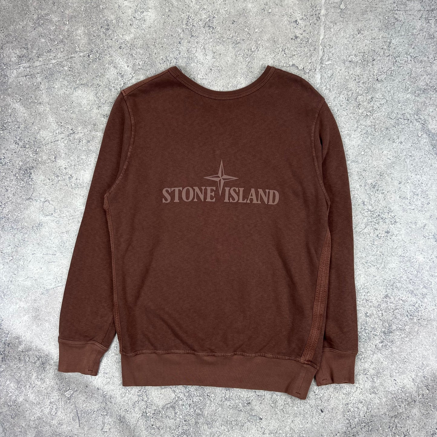 Stone Island Double Front Logo Sweatshirt Medium 22”
