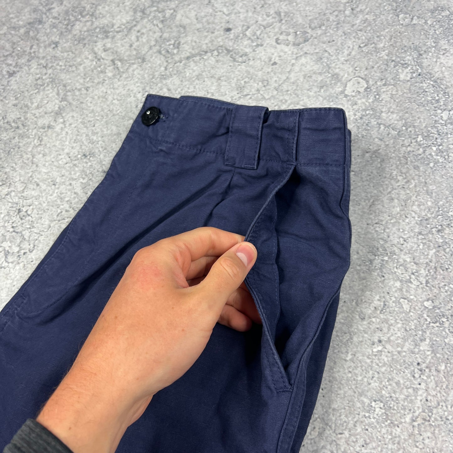 CP Company Blue Lens Cargo Trousers W30”