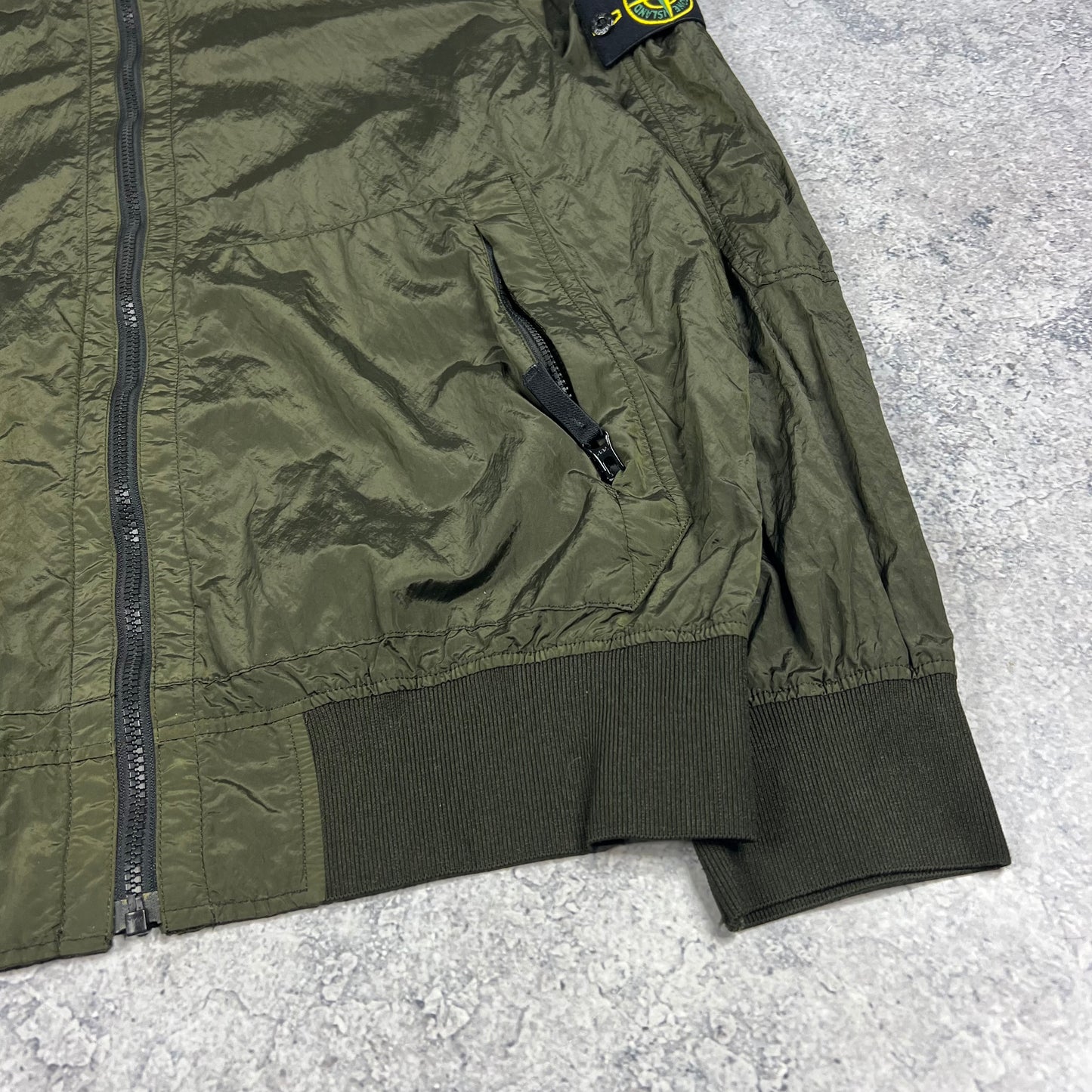 Stone Island Khaki Nylon Metal Watro Jacket XL 24.5”