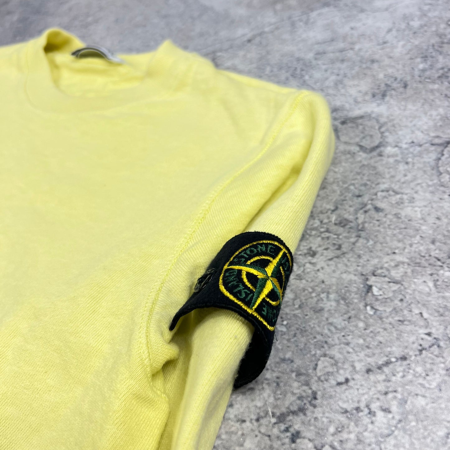 Stone Island Yellow Sweatshirt Medium 20.5”