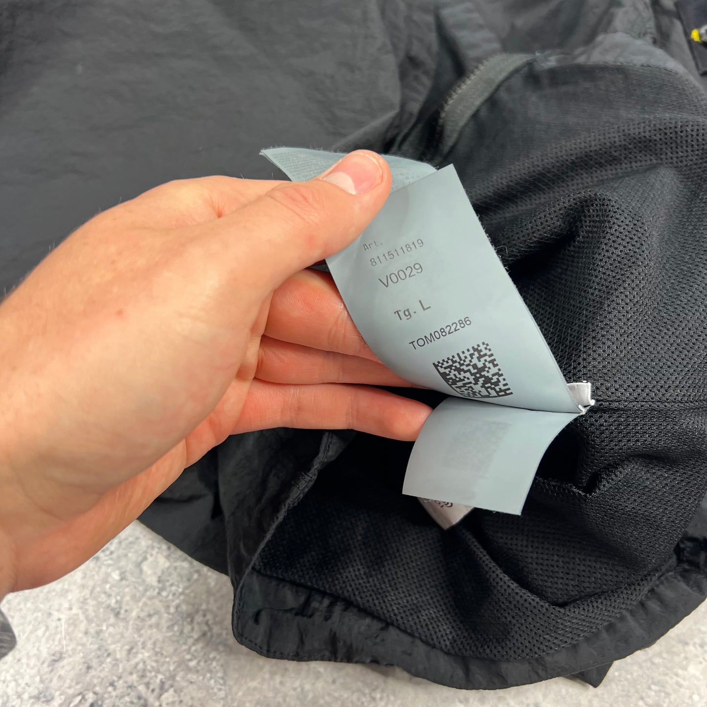 Stone Island Black Nylon Metal Overshirt Large 22”