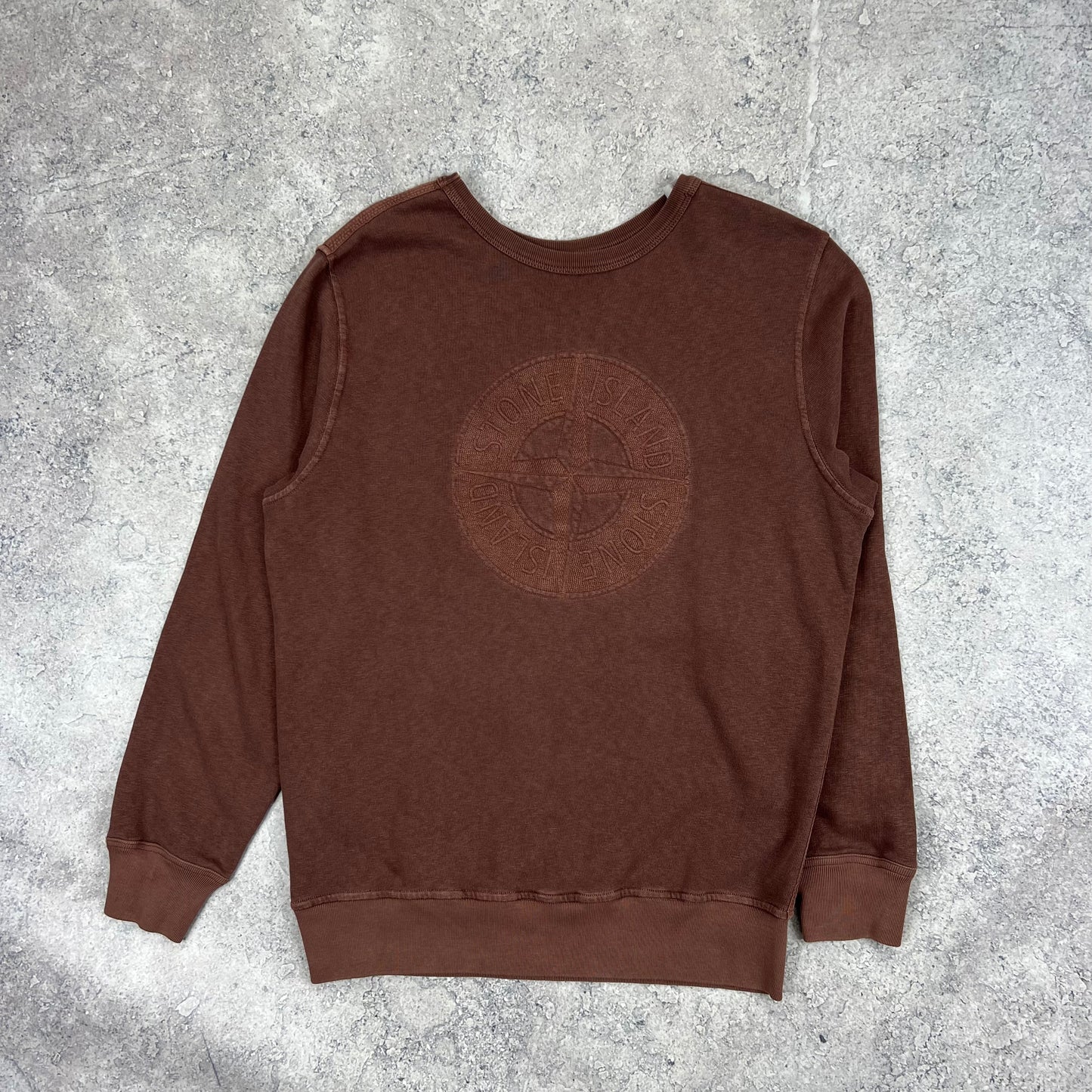 Stone Island Double Front Logo Sweatshirt Medium 22”