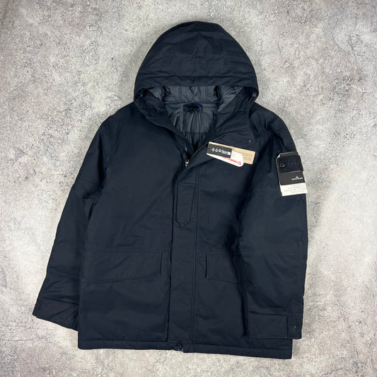 Stone Island Navy Ghost O-Ventile Primaloft Jacket XL 26” BNWT